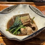 大阪 松下 - 穴子とゴボウの煮物
