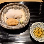 富小路 やま岸 - 淡路の刈谷の鱧の焼き霜