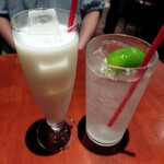 カマルラッシー550円　　フレッシュライムソーダ550円