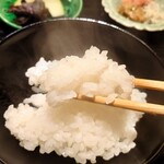 富小路 やま岸 - 白ご飯