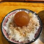 にかわ - 卵かけご飯　ちょうちんの醤油漬け