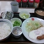 松屋 - ソーセージエッグW定食