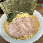寿々喜家 - ラーメン大盛り硬め、TPチャーシュー、のり