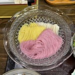 味亭花の家 - 紫蘇、卵、普通の素麺味