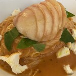 今池ピザ食堂 ピッグスープ - 白桃とフルーツトマトの冷製カッペリーニ