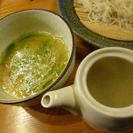 元祖 生そうめん めんめん - つけ汁と割りスープ2014.3.25
