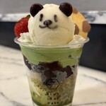 BLUE LEAF CAFE - PANDA PARFAIT　抹茶あずき