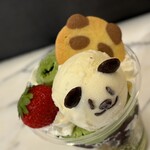 BLUE LEAF CAFE - PANDA PARFAIT　抹茶あずき