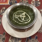 リトルスパイス - ほうれん草チキンカレーセット激辛¥910