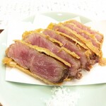 割烹 市川 - 牛カツ