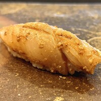 鮨 難波 - 平目 胡麻醤油漬け