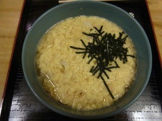 そば処 大鶴 - 玉子とじうどん780円