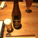 蕎麦小路 さわらび - サッポロ黒ラベル 中瓶