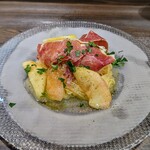 創作イタリアン Gemelli - 桃の冷製カッペリーニ~生ハム乗せ~