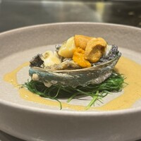 八重洲 steak & seafood 鉄板焼き 一心 - 噂の鮑