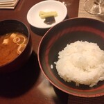 欧風懐石秋子想 - ご飯と味噌汁