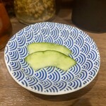 ヌードル＆スパイスカレー 今日の1番 - 浅漬けも美味しくて最後の最後のお口直しで♪