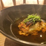 日本酒 ビストロ オダギリ - 鰻とコンソメスープ