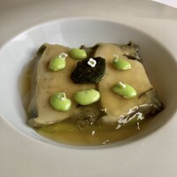 レストラン オオツ - 1kg近い黒鮑 & 肝　黒鮑の出汁ゼリー