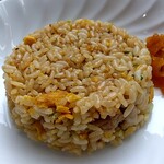 COPAL - ミニチャーハンをアップでパチリ♯福神漬けは赤くないCO・OPの福神漬け♬