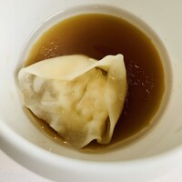 レストラン オオツ - 常陸国伊勢海老の頭肉のラビオリ・出汁