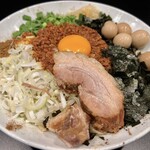 豚風。 - 夏季メニュー『つめたいわん』（1,300円）＋燻製うずら（150円）、ニンニクコール