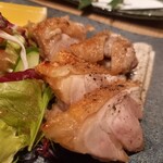 凛々 鈴のや - 阿波地鶏の塩焼き1300円