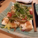 凛々 鈴のや - クリームチーズ豆腐のサラダ1000円