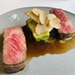 レストラン オオツ - 常陸牛"煌"(脂の融点が58度)、水茄子、筍
