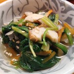 魚虎千両 - お通し3種不明円