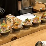 Dontsuki - 漁師めし盛り付け(各追加トッピング)