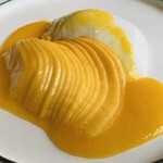 レストラン オオツ - アーモンドのブランマンジェとマンゴー