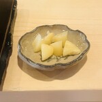 登喜和鮨 - 新生姜のガリ