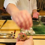 登喜和鮨 - 大将から手渡しのノドグロ♥️