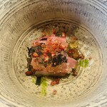 登喜和鮨 - 黒マグロ出汁ジュレ和え