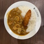 CoCo壱番屋  沖縄北谷ハンビー店  - シーフードカレー  フィッシュフードトッピング