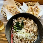 山形そば 竹屋 - 肉そばとゲソ天