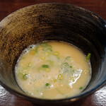 三谷製麺所 - 〆の卵スープ