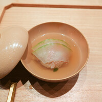 わたなべ - 毛ガニの真丈と冬瓜のお椀