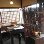 カフェ茶屋 珈夢 - 利用した角のテーブル席