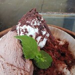 カフェ茶屋 珈夢 - ちょこみるく（かきごおり）