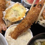 わ楽 - 海老フライ in タルタルソース