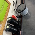 たまごや とよまる - 料理写真:醤油、卵かけご飯用醤油、刻み海苔は取り放題