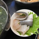 わ楽 - 天然生ヒラメの昆布締めコハダの酢じめ