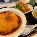 中国菜館　梨花 - 天津飯定食