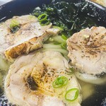ヨコクラうどん - 鶏チャー葱炙油うどん 掛け出汁バージョン