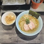 らぁめん 涼虎 - 涼麺〜塩〜＋〆の山葵ご飯