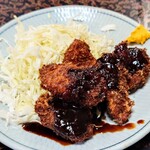 なか川 - 一口かつ　650円