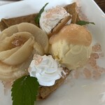 ANTIQUE - 桃のガレット！クラッシュゼリー見せるため裏から