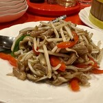 双龍居 - 豚肉ともやしの炒め物